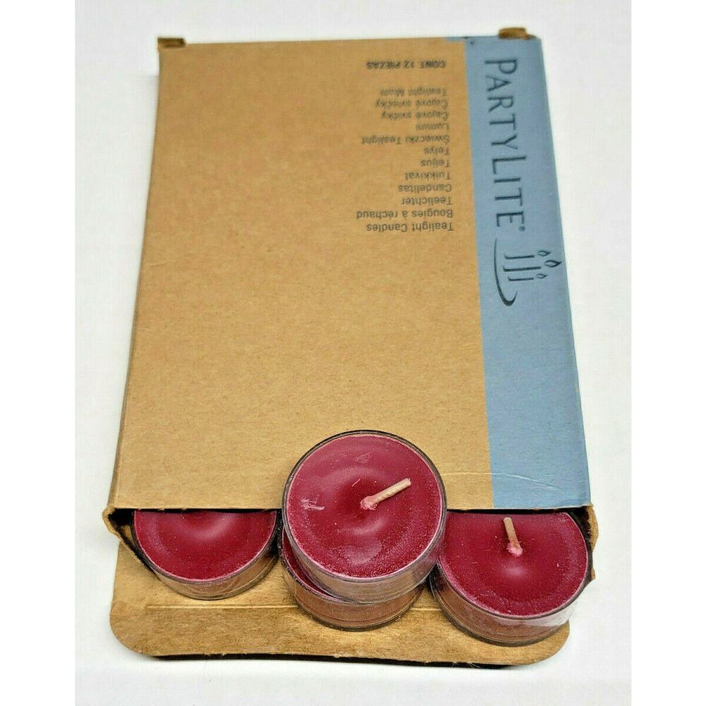 Partylite Tealight 12 Candles NOS " Pomegranate & Cassis " P1F/V04299